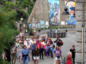 The gang starts out their Cinque Terra adventure led by intrepid tour guide Dan (lower right). 